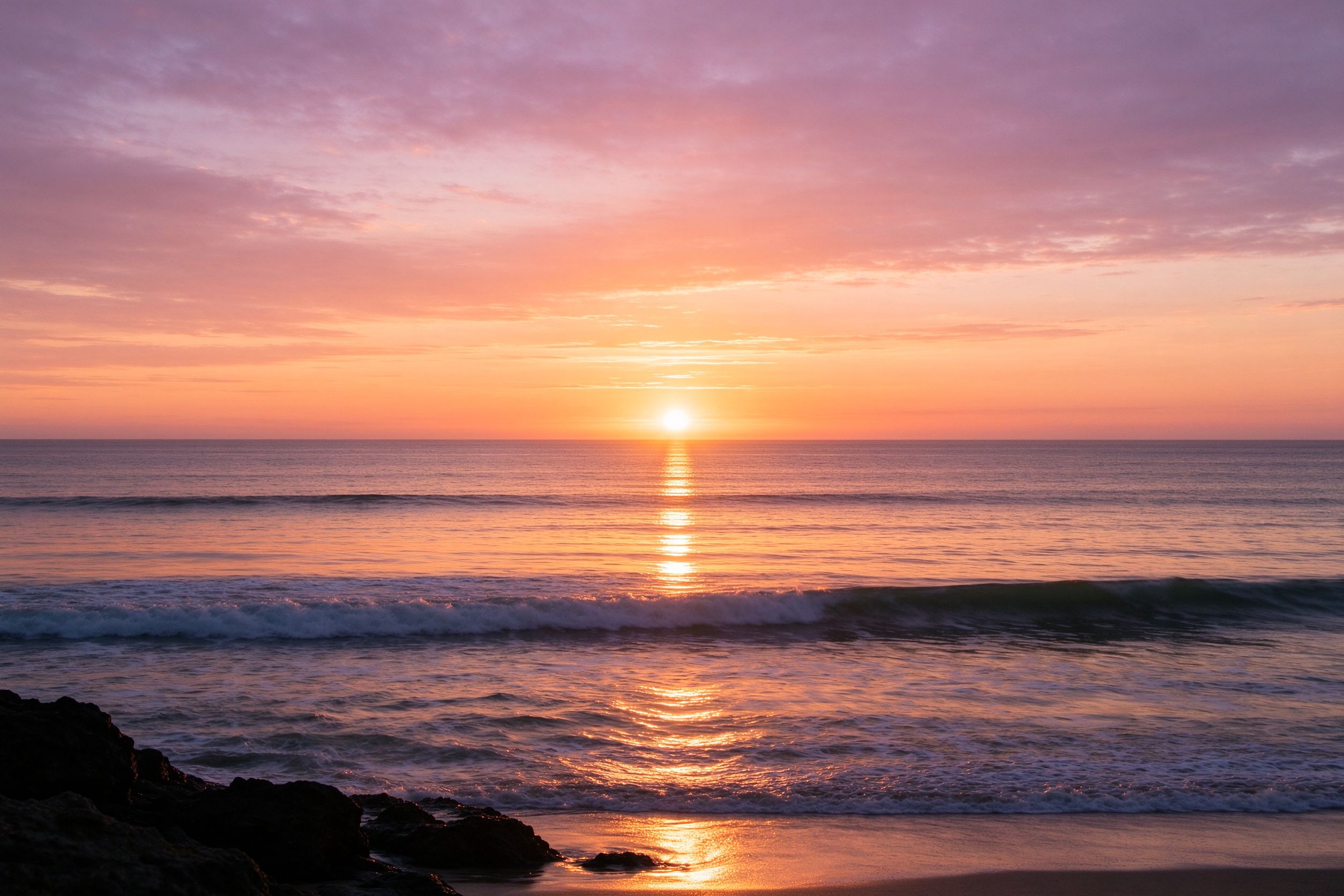 Sunrise over the sea